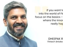 Dheepak Rajoo - Fintech - Intake of 2017