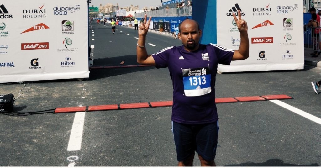 Rohit Kumar Prasad (GMBA'19) at the Sydney Marathon
